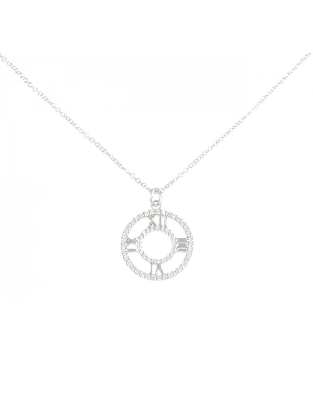 Tiffany & Co Atlas Open Heart Pendant Small Necklace